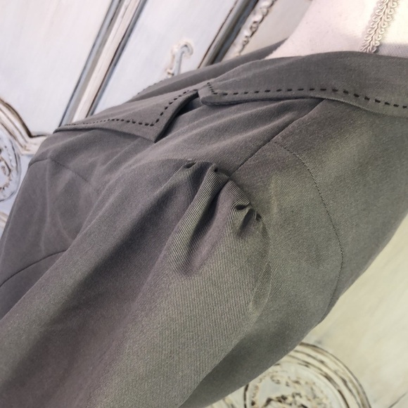 VINTAGE Candies NWT Dead Stock Gray with Black Decorative Top Stitching Blazer - Picture 8 of 14